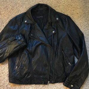Rock & Republic Faux leather motorcycle jacket XL